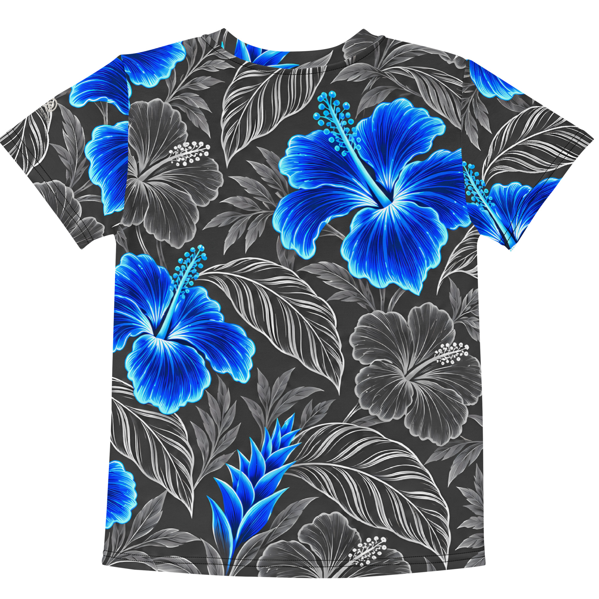 Graphite Bright Blue ʻOhana – Kids Crewneck T-Shirt - Image 2