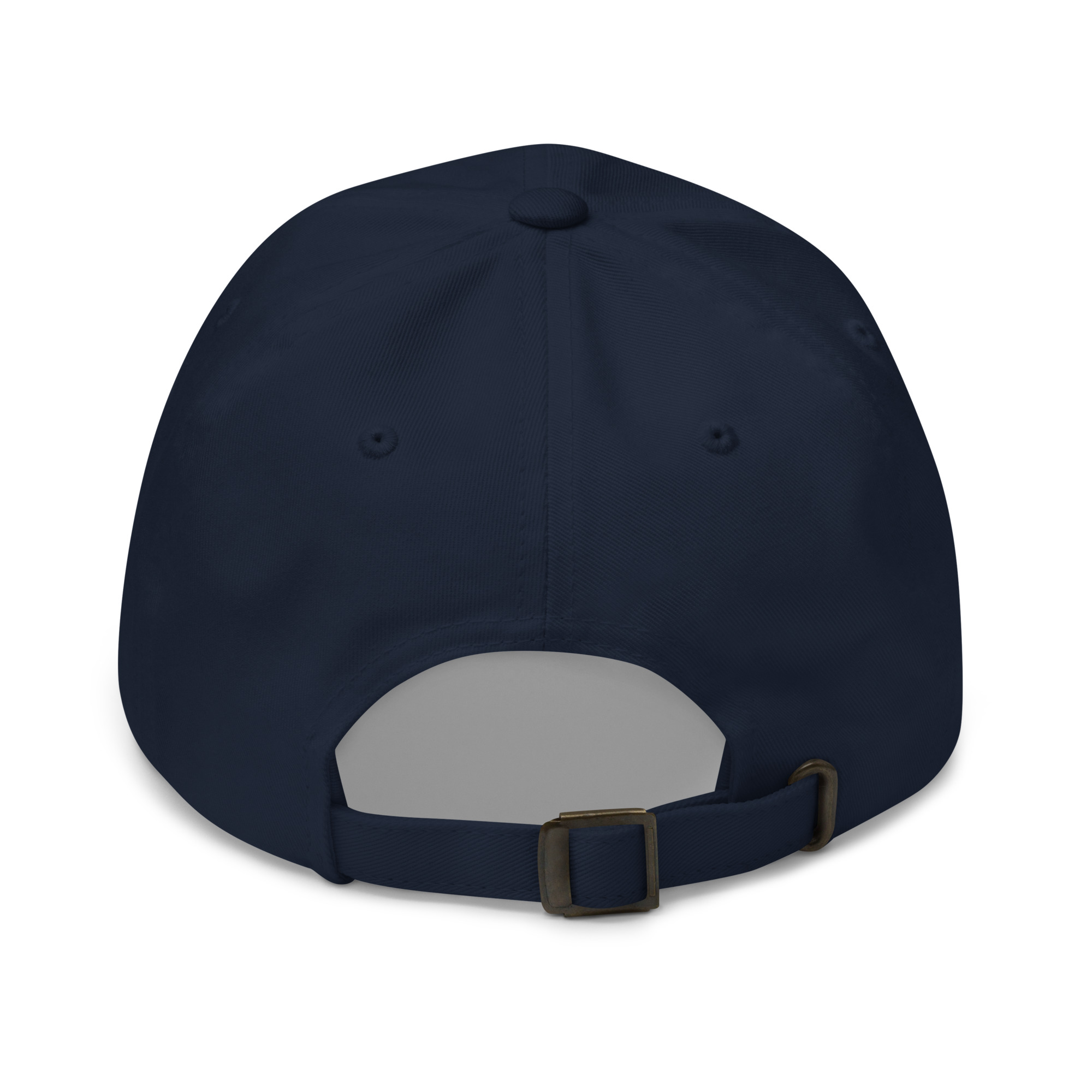 Women’s White Plumeria Cap – Navy - Image 2