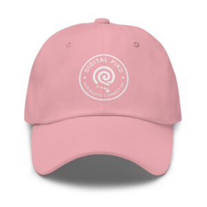 Piko Dad Hat — Pink & White