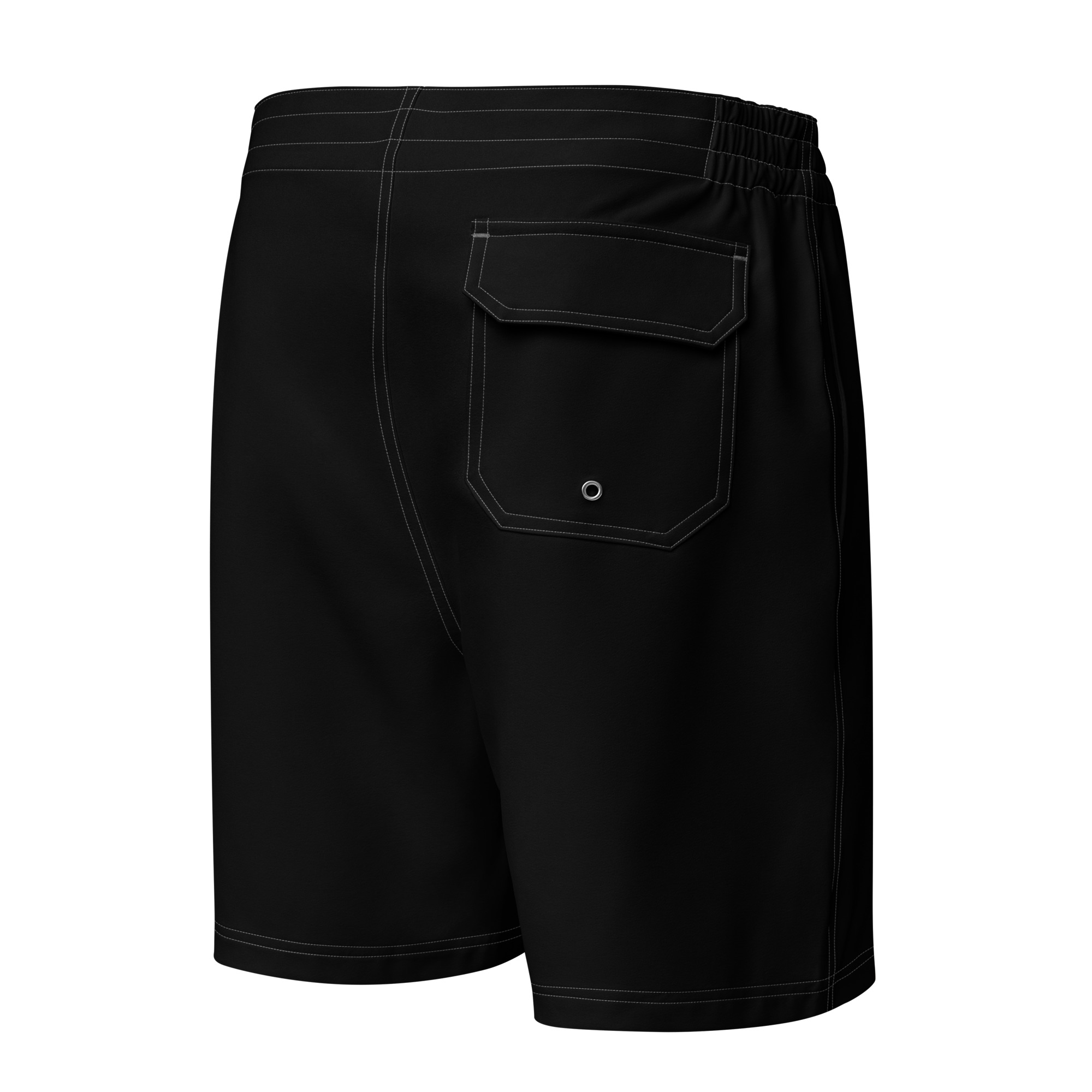 Piko Stripe Board Shorts – Black - Image 2