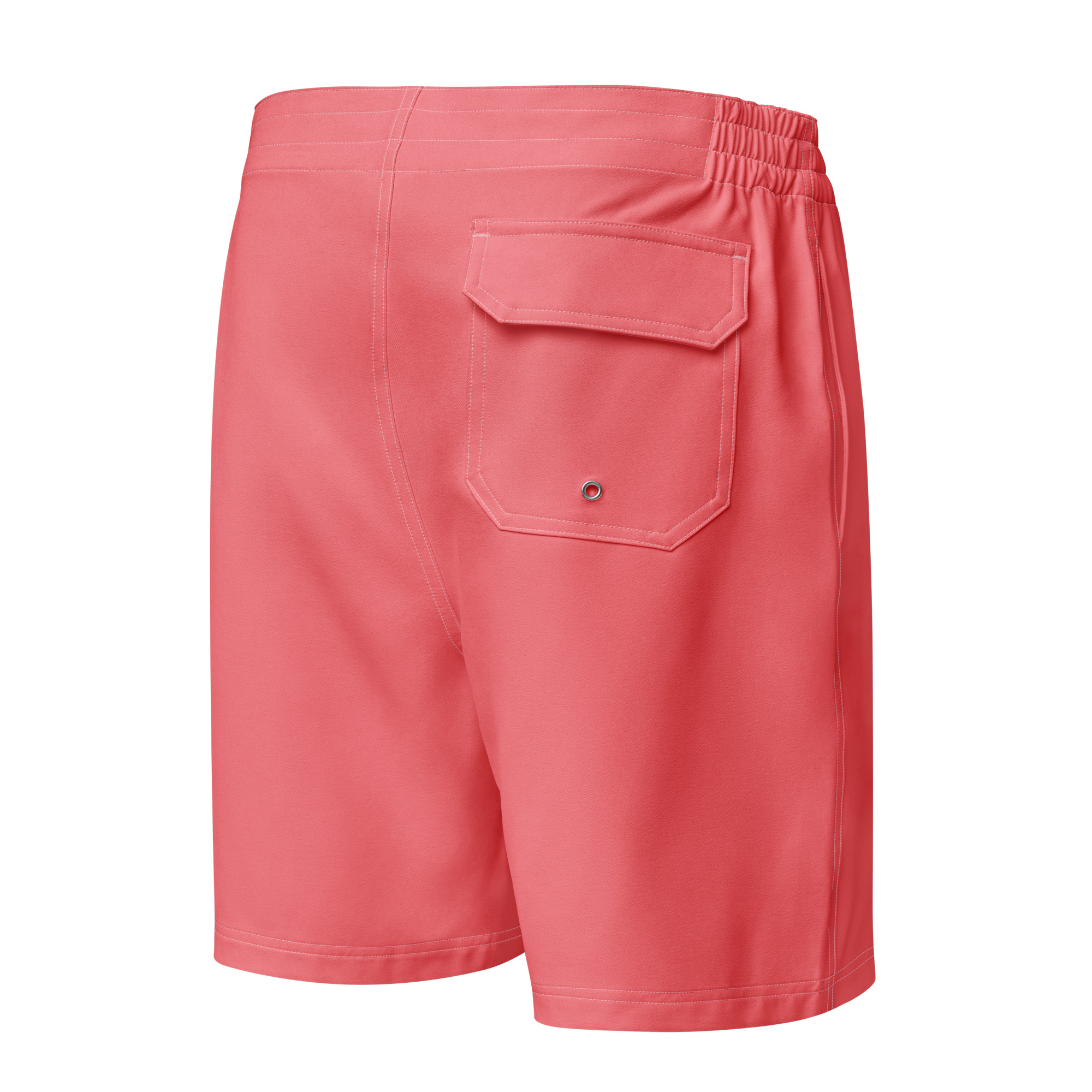 Piko Stripe Board Shorts – Coral - Image 2